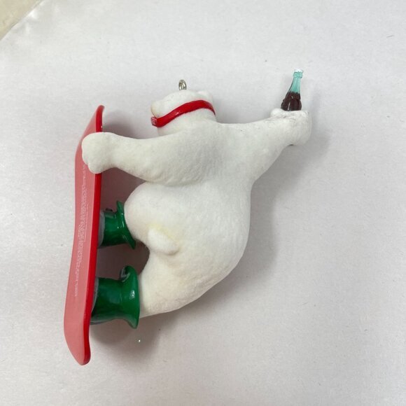 Hallmark Keepsake Ornament Cool Sport Coca-Cola Polar Bear 2001 Christmas Decor - Picture 7 of 8